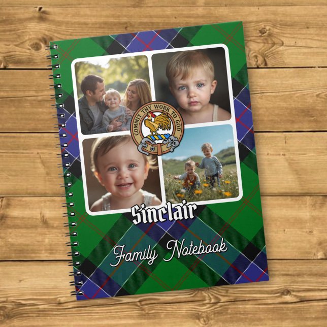Sinclair Familj Foto Collage Anteckningsbok (Skapare uppladdad)
