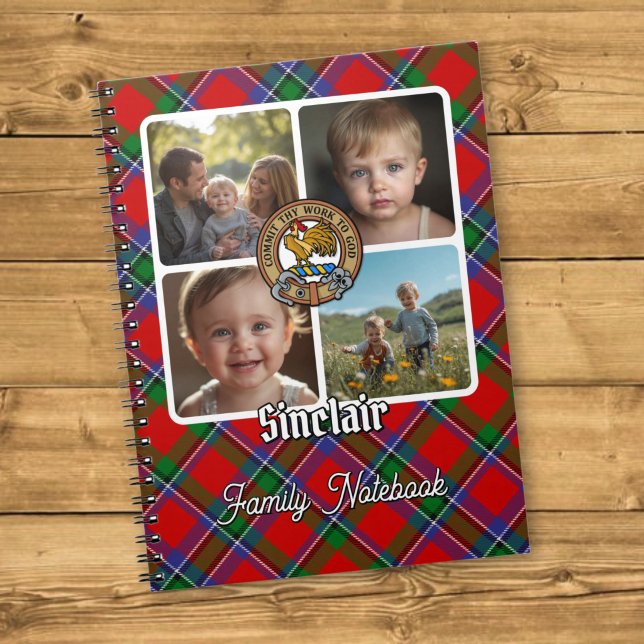 Sinclair Familj Foto Collage Anteckningsbok (Skapare uppladdad)