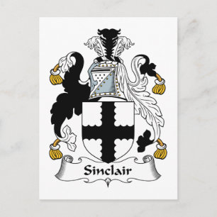 Sinclair Family Crest Vykort