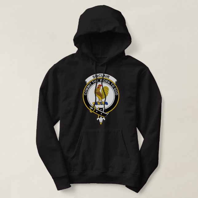 Sinclair Jackar Arm Family Crest Hoodie (Design framsida)