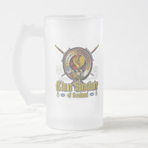 Sinclair Klan Badge Frostat Ölglas