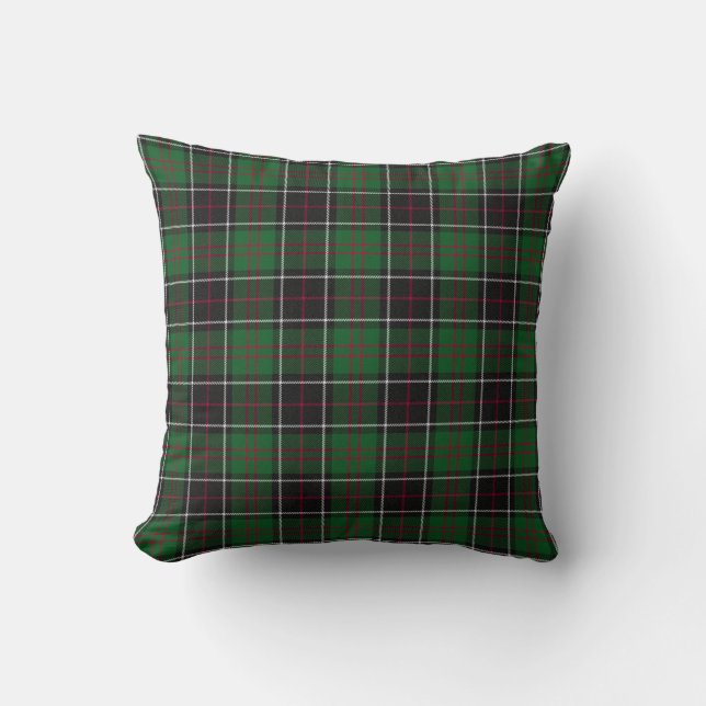 Sinclair Klan Hunting Tartan Variant Plaid Kudde (Framsida)
