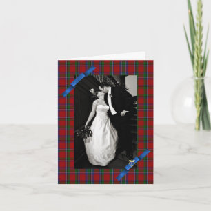 Sinclair Plaid Anpassad Bröllopsfoto Tack Kort