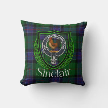 Sinclair Scottish Klan Tartan Vapensköld