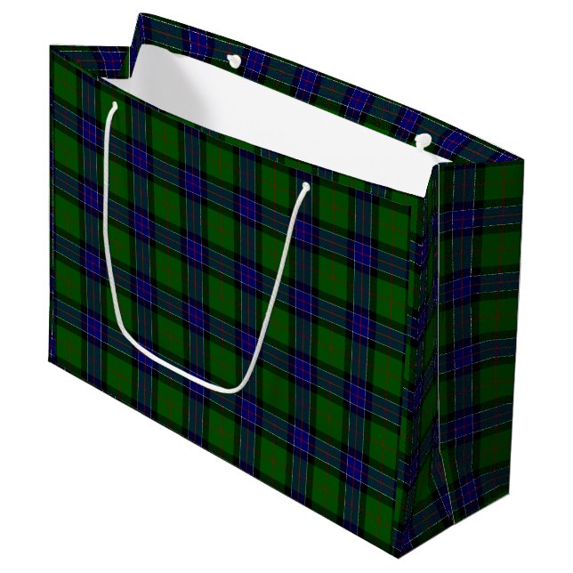 Sinclair-tartan blågrön karott (Framsidan Vinklad)