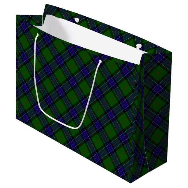 Sinclair tartan blue grönt plaid (Framsidan Vinklad)