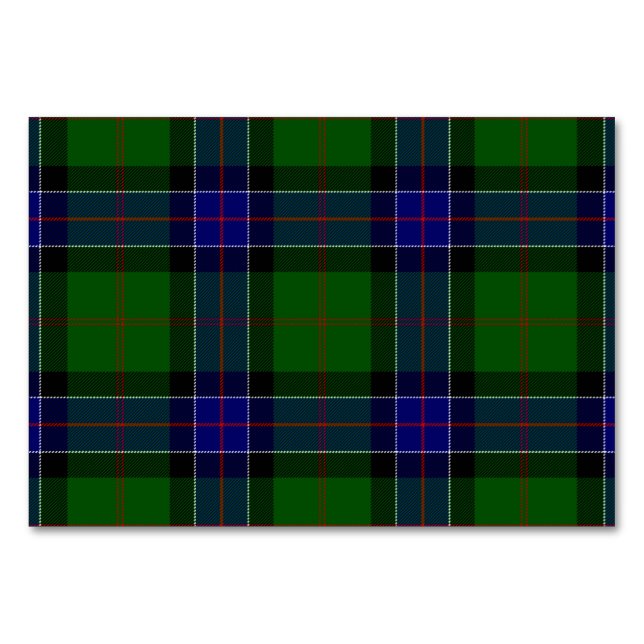Sinclair tartan blue grönt plaid bordsnummer (Framsidan)
