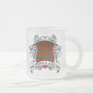 Sinclair Tartan Shield Frostad Glasmugg
