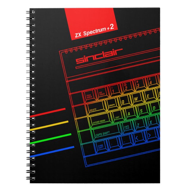 Sinclair ZX Spektrum Rainbow Anteckningsbok (Framsidan)