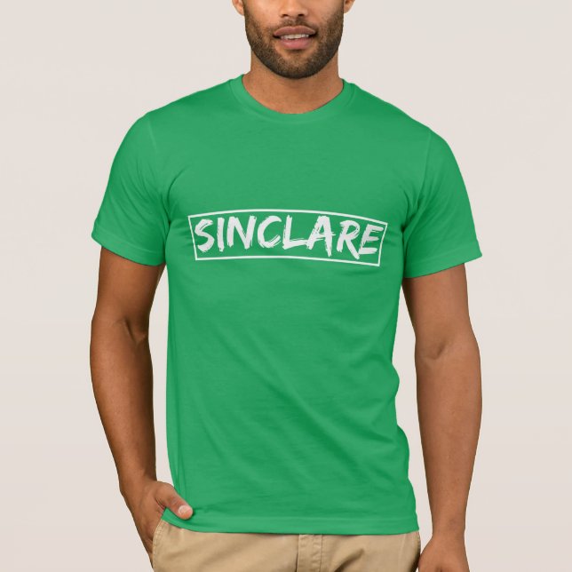 Sinclare boxas logotyp T T-shirt (Framsida)