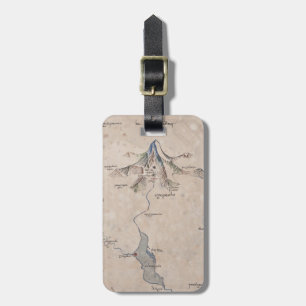 Sindarin Karta i Lonely Mountain Bagagebricka