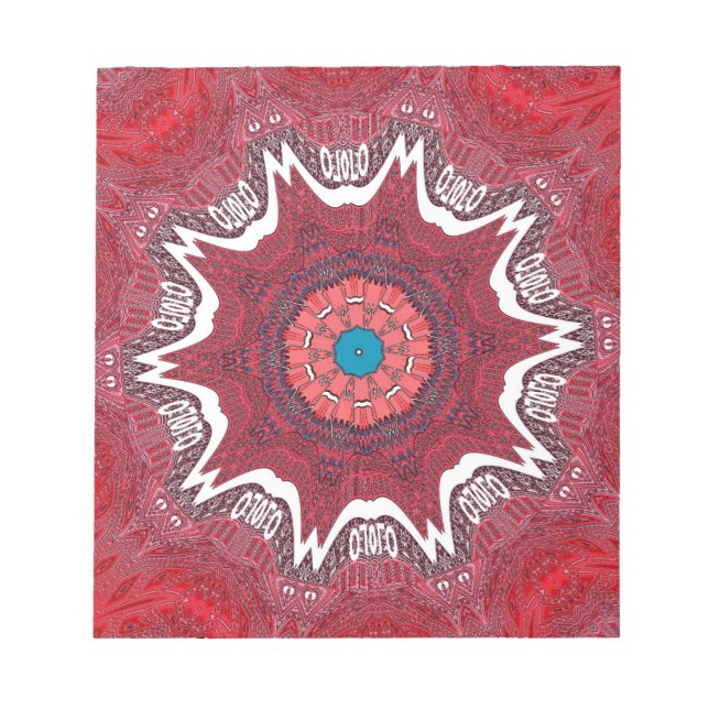 Sindh etnisk stammen mönster anteckningsblock (Framsida)