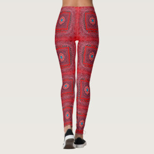Sindhi Ethnic Tribal Mönster Art Skriv ut Leggings