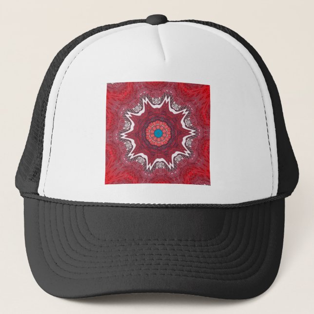 Sindhi Ethnic Tribal Mönster Art Skriv ut Truckerkeps (Framsida)