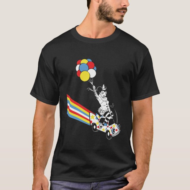 Sindi på svart clown t shirt (Framsida)