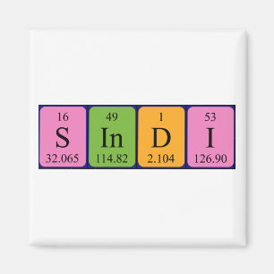 Sindi Periodisk magnet bord namn