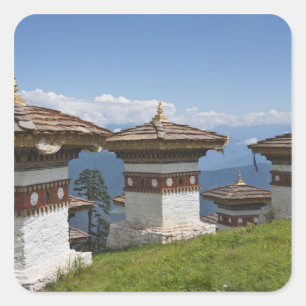 Sindokha Dzong, Dochu La Pass 2 Fyrkantigt Klistermärke