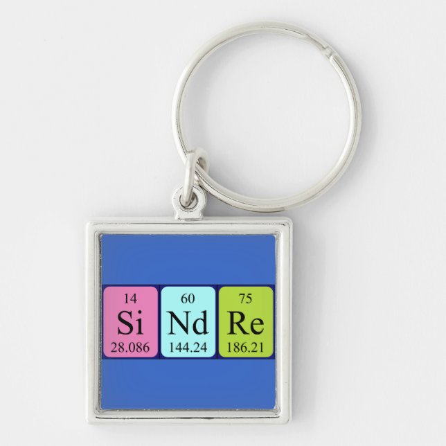 Sindre Periodisk bord namn nyckelring (Framsidan)