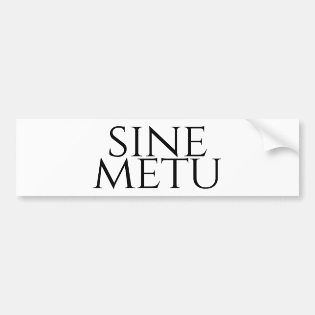 Sine Metu - utan rädsla Bildekal (Framsidan)