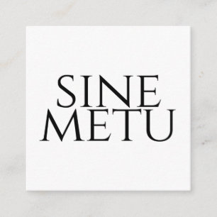 Sine Metu - Utan Rädsla Tilläggskort