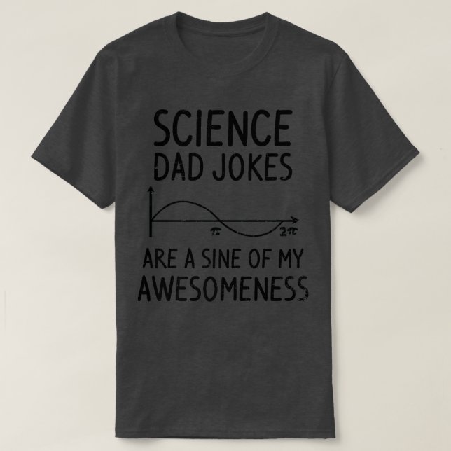 Sine of Awesomeness Design Science Pappa Premium T Shirt (Design framsida)