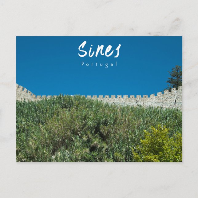 Sines borgmur - Portugal Vykort (Framsida)