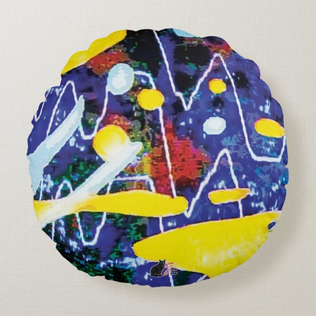 Sines KC-bild Rund Kudde (Framsidan)