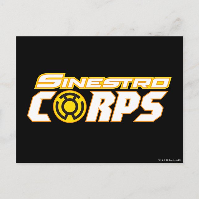 Sinestro Corps Vykort (Framsida)