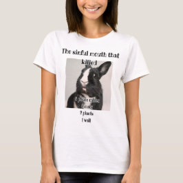 sinful mouth that killed Phone cable, wall bunny T Shirt