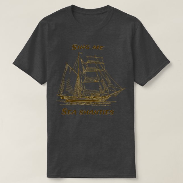 Sing Me Sea Shanties Wellerman Sugar Tea And Rum T Shirt (Design framsida)