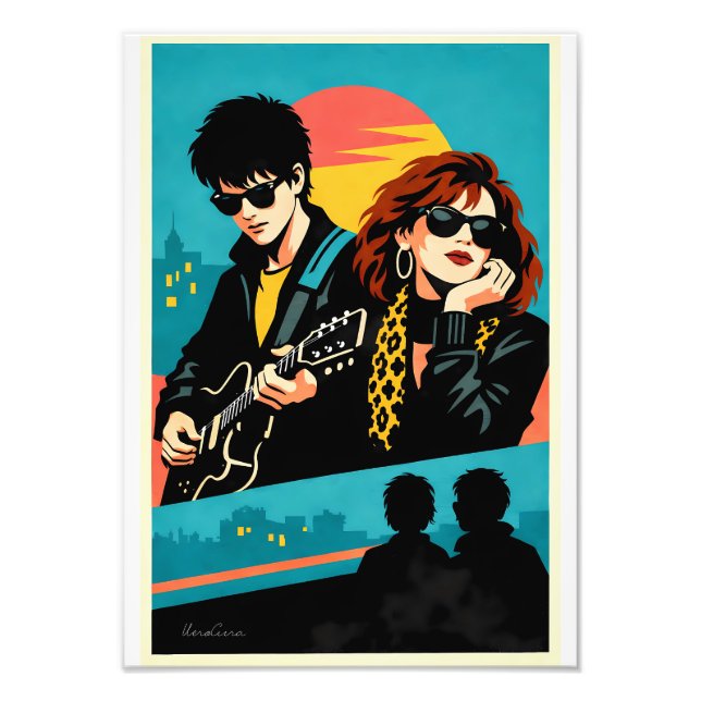 Sing Street Inspired Retro Movie Poster (Framsidan)