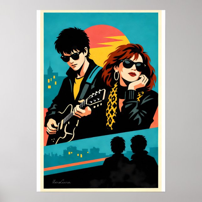 Sing Street Inspired Retro Movie Poster (Framsidan)