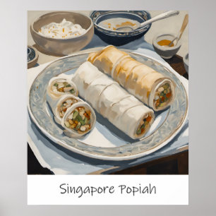 Singapopoah-målning - arkivutskrift poster