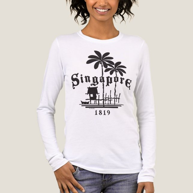 Singapore 1819 t shirt (Framsida)