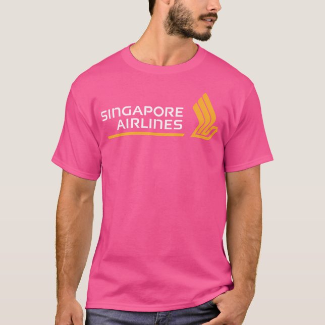 Singapore Airlines Logotyp T Shirt (Framsida)