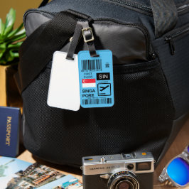 Singapore airport travel tag bagagebricka