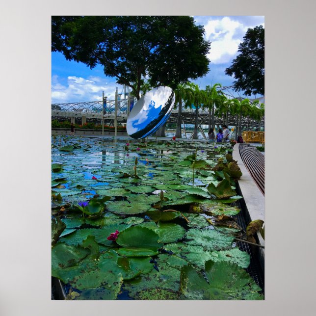 Singapore ArtScience Museum Lotus Pond Poster (Framsidan)