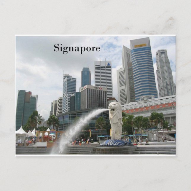 singapore (av St.K) Vykort (Framsida)