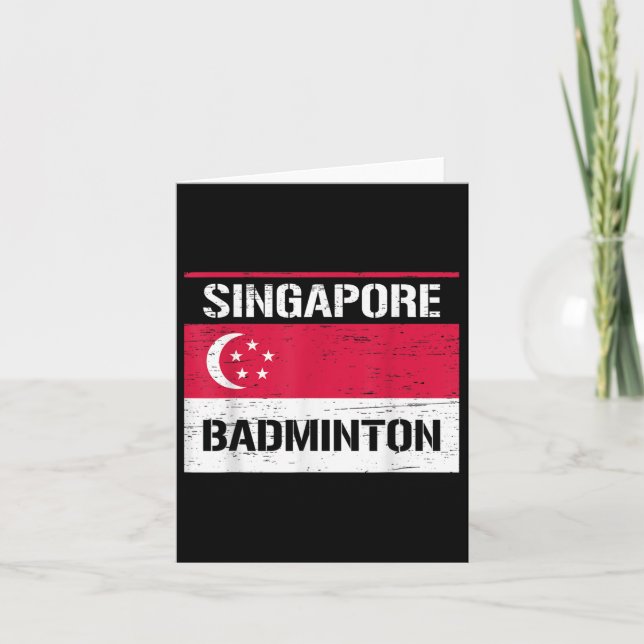 Singapore Badminton Team Badminton  Kort (Framsida)