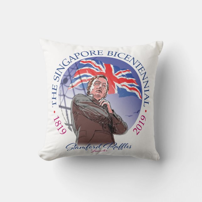 Singapore Bicentennial Collection Kudde (Framsida)