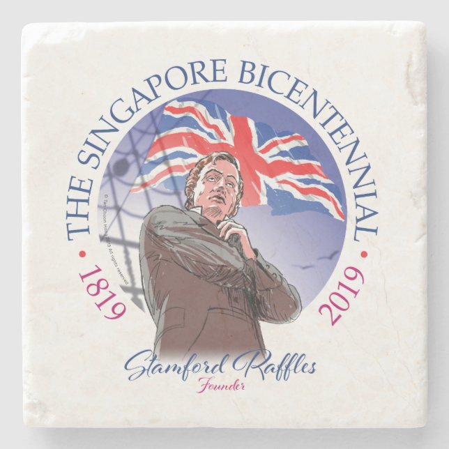 Singapore Bicentennial Collection Stenunderlägg (Framsidan)