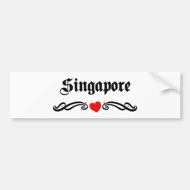 Singapore Bildekal (Framsidan)
