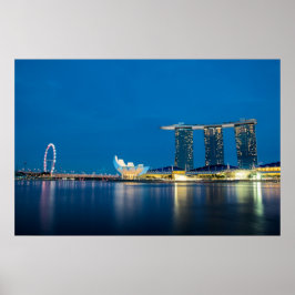 Singapore Blue efter Bay Poster