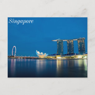 Singapore Blue efter Bay Vykort