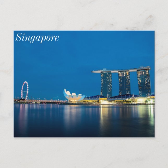 Singapore Blue efter Bay Vykort (Framsida)