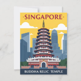 Singapore Buddha Tooth Relic Temple Vykort
