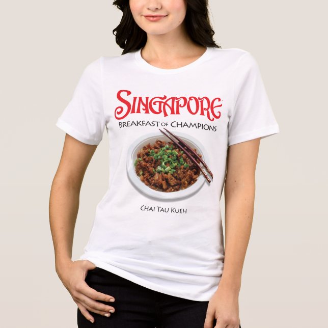 Singapore Chai Tau Kueh - Light Fabric T-Shirt (Framsida)