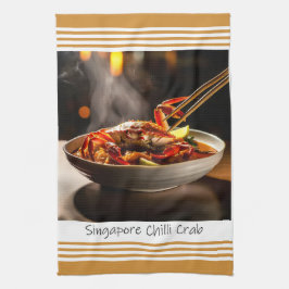 Singapore Chili Crab Kitchen Towel Kökshandduk