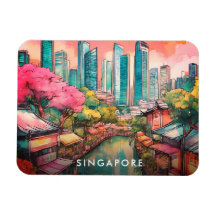 Singapore City View Colorful