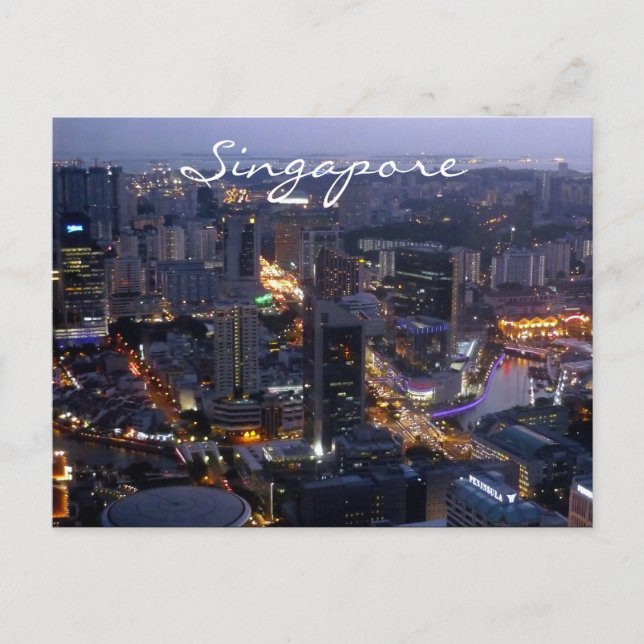 singapore city vykort (Framsida)